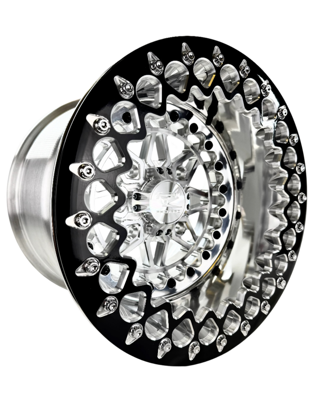 Apollo - FF Forged Polished Beadlock - Silver complete UTV wheel