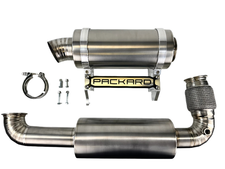 Escape trasero turbo Packard Performance de 3" (silenciador doble) para Can-Am X3 