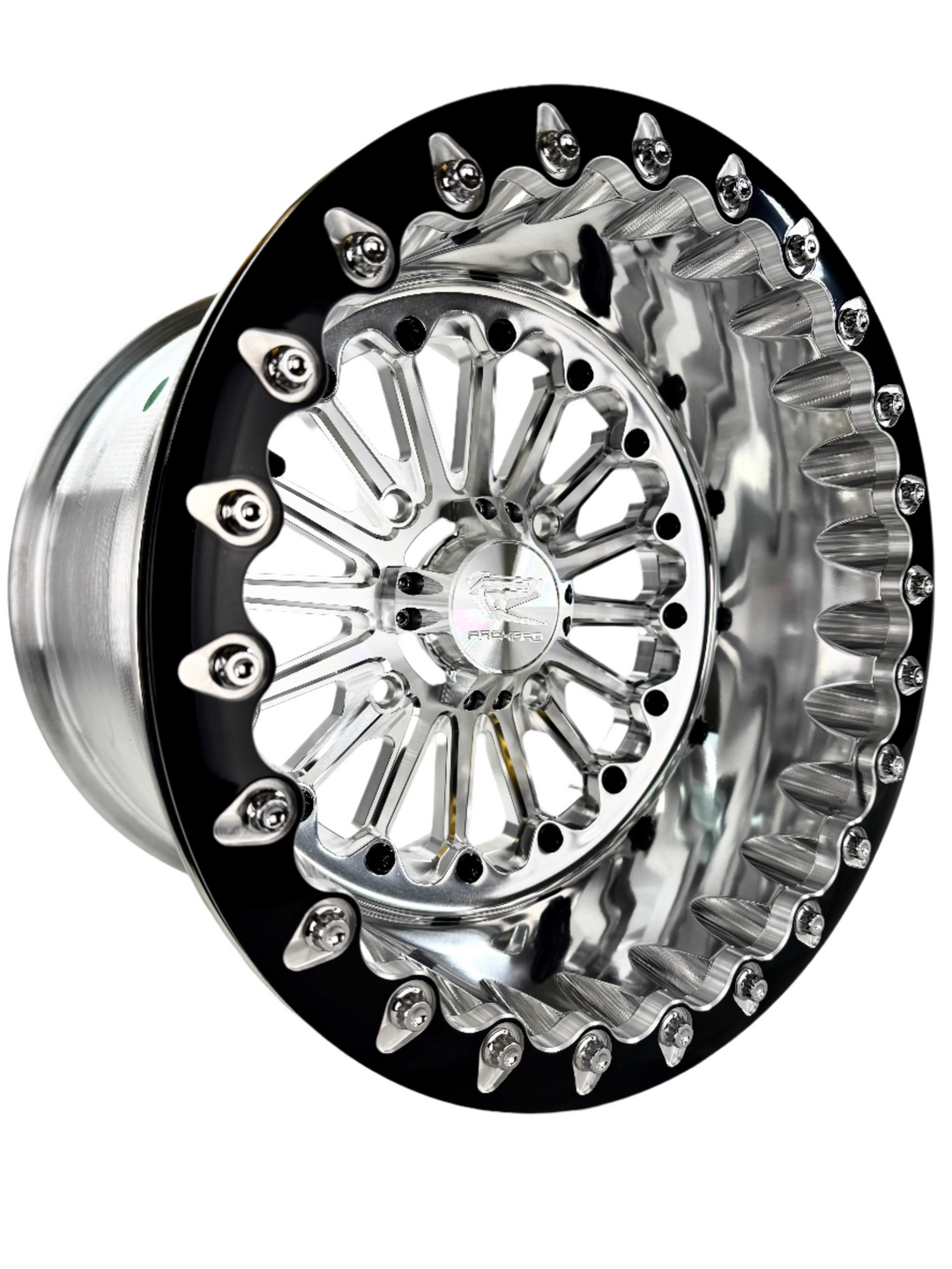 Element - FF Forged Polished Beadlock - Silver complete UTV wheel