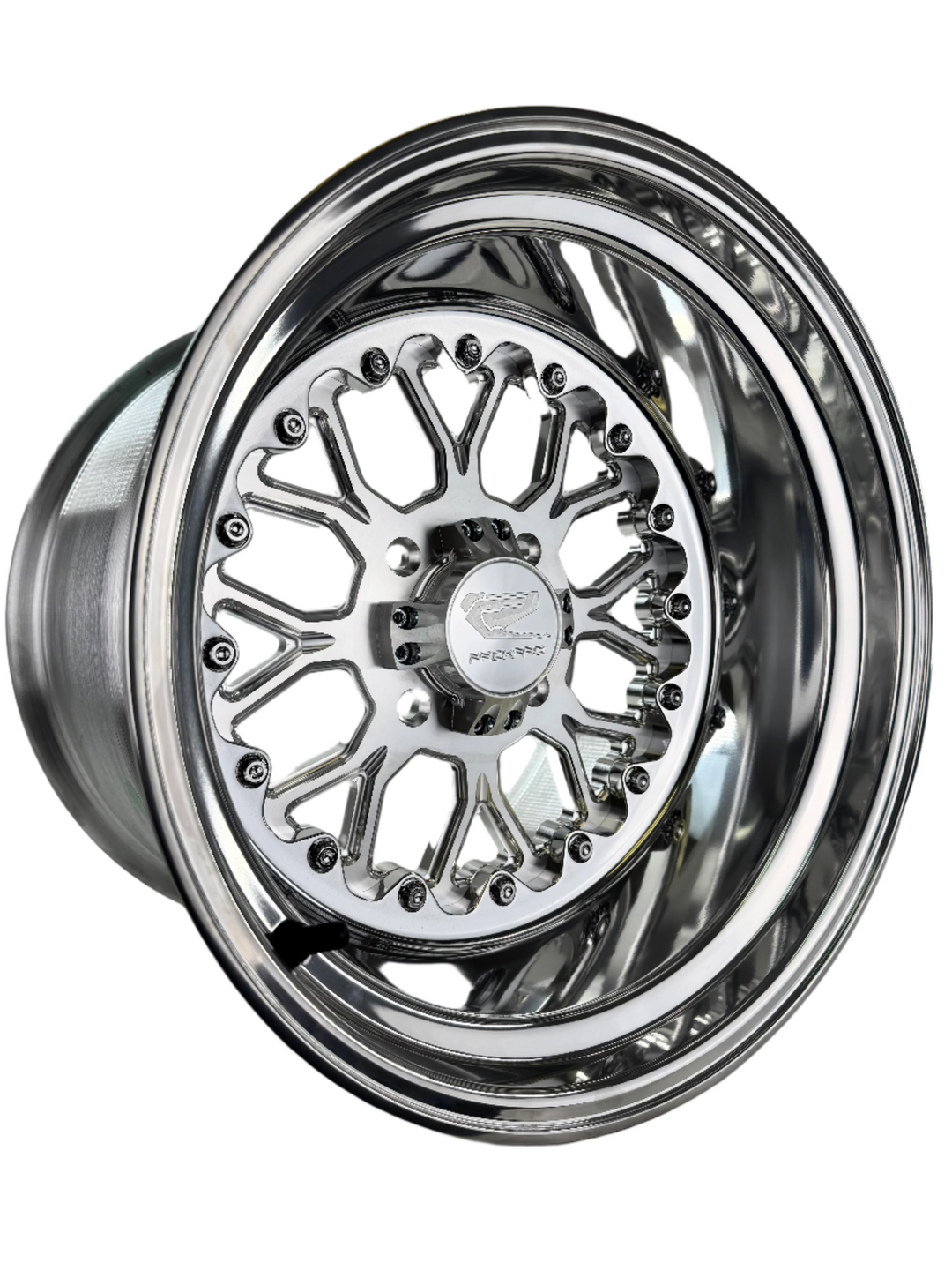 Wishbone - FF Forged Polished - Silver complete UTV wheel