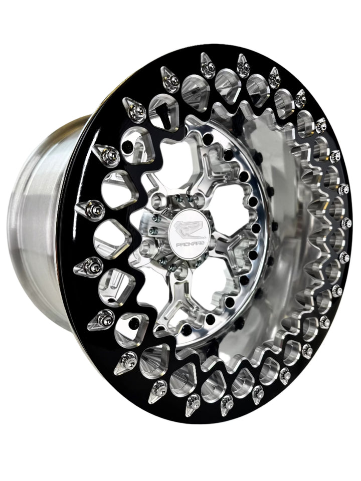 Pro 5 - FF Forged Polished Beadlock - Silver RZR Pro R 5x4.5 complete UTV wheel