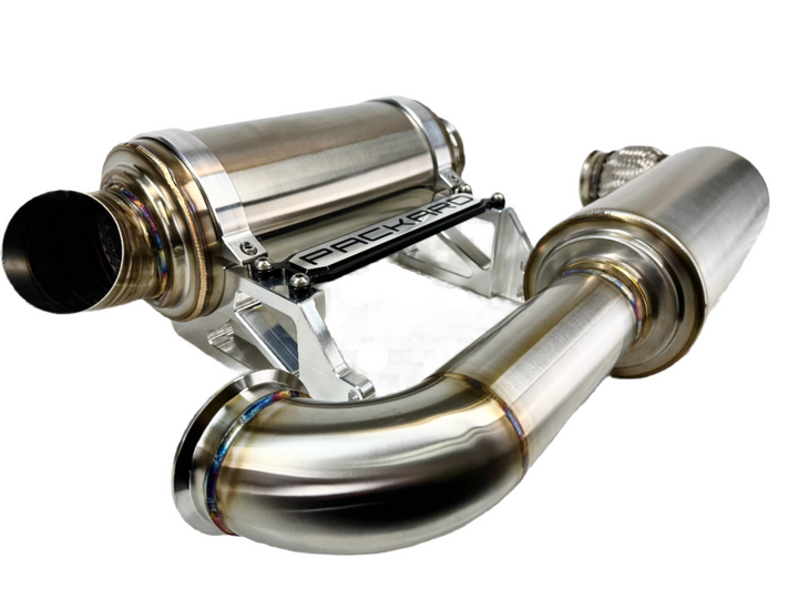 Escape trasero turbo Packard Performance de 3" (silenciador doble) para Can-Am X3 
