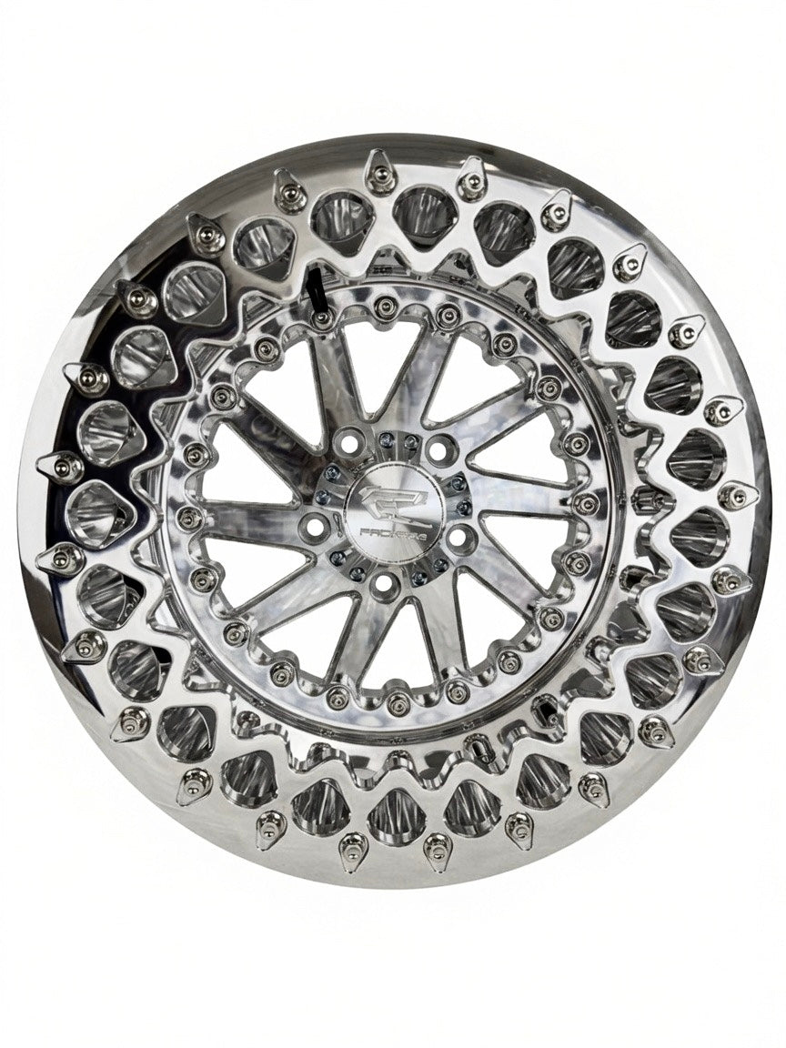 Cyclone - FF Forged Polished Beadlock - Silver RZR Pro R 5x4.5