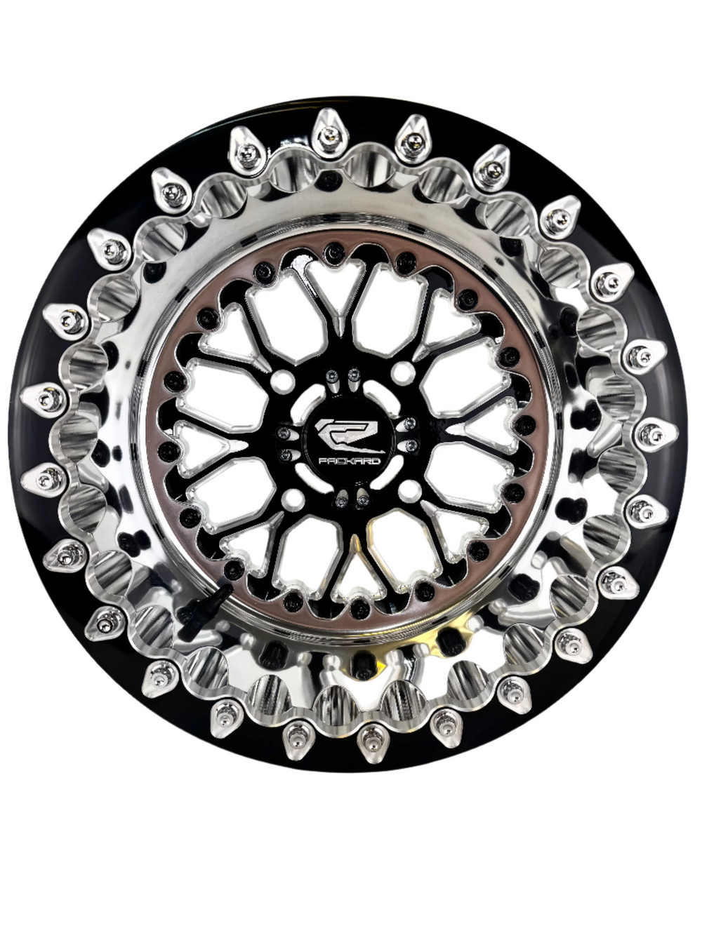 Wishbone - FF Forged Polished Beadlock - Gloss Black 15x7 | 4x136 V.2