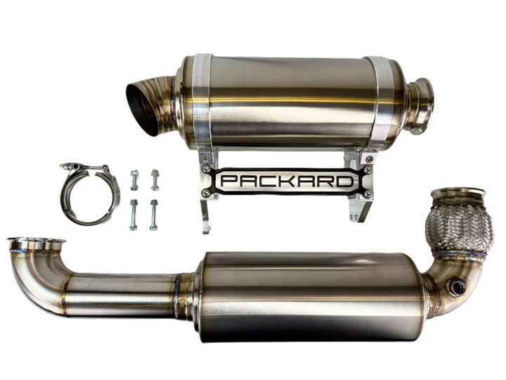 Escape trasero turbo Packard Performance de 3" (silenciador doble) para Can-Am X3 