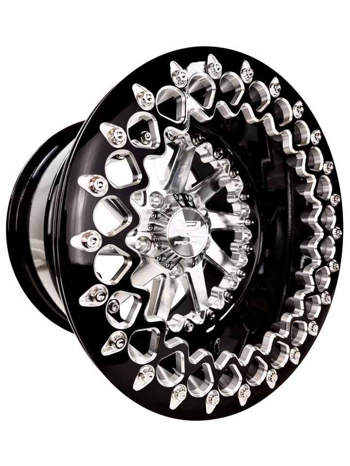 Cyclone - FF Forged Beadlock - Silver RZR Pro R 5x4.5 complete UTV wheel