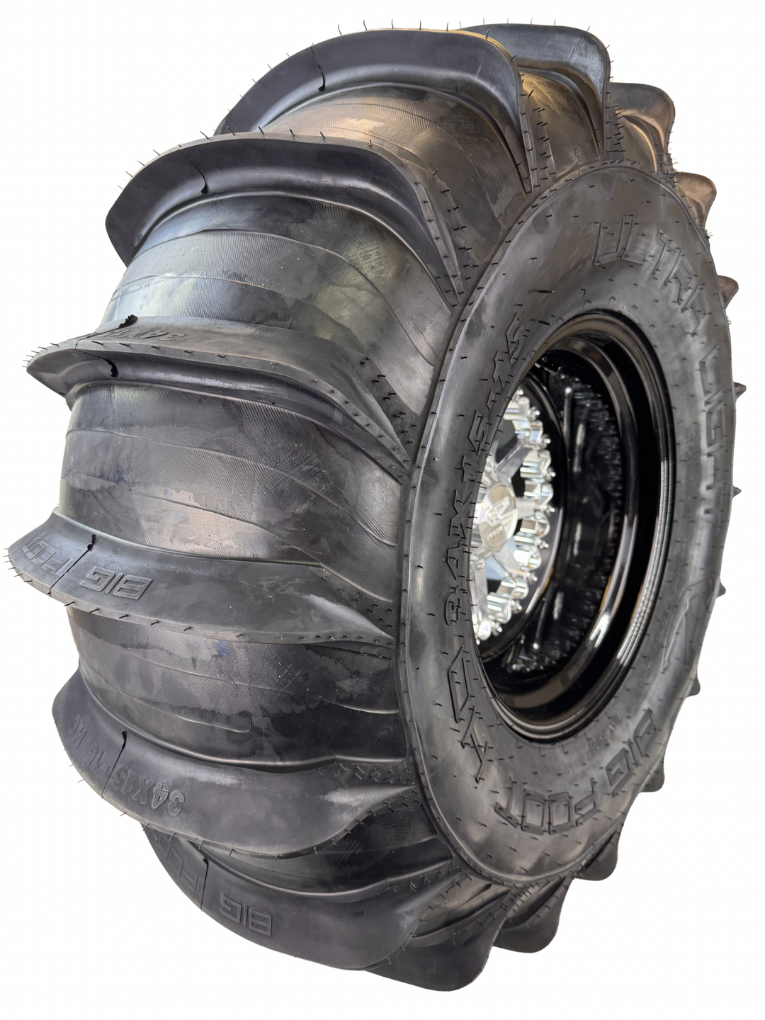 Big Foot HO Paddle Tires - Comp Cut by Tread Cuts - 34x15-15 18 Paddle, Yes Packard Performance tire image 1