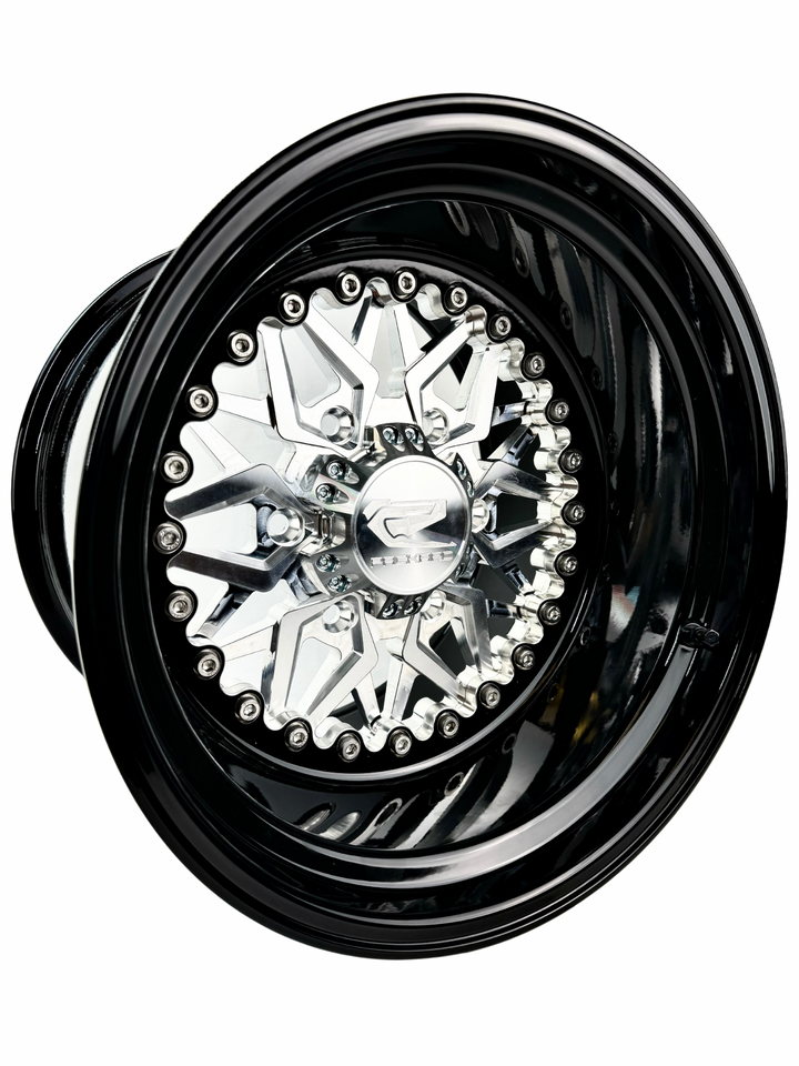 Impact - FF Forged Silver Maverick R 6x139.7 complete UTV wheel