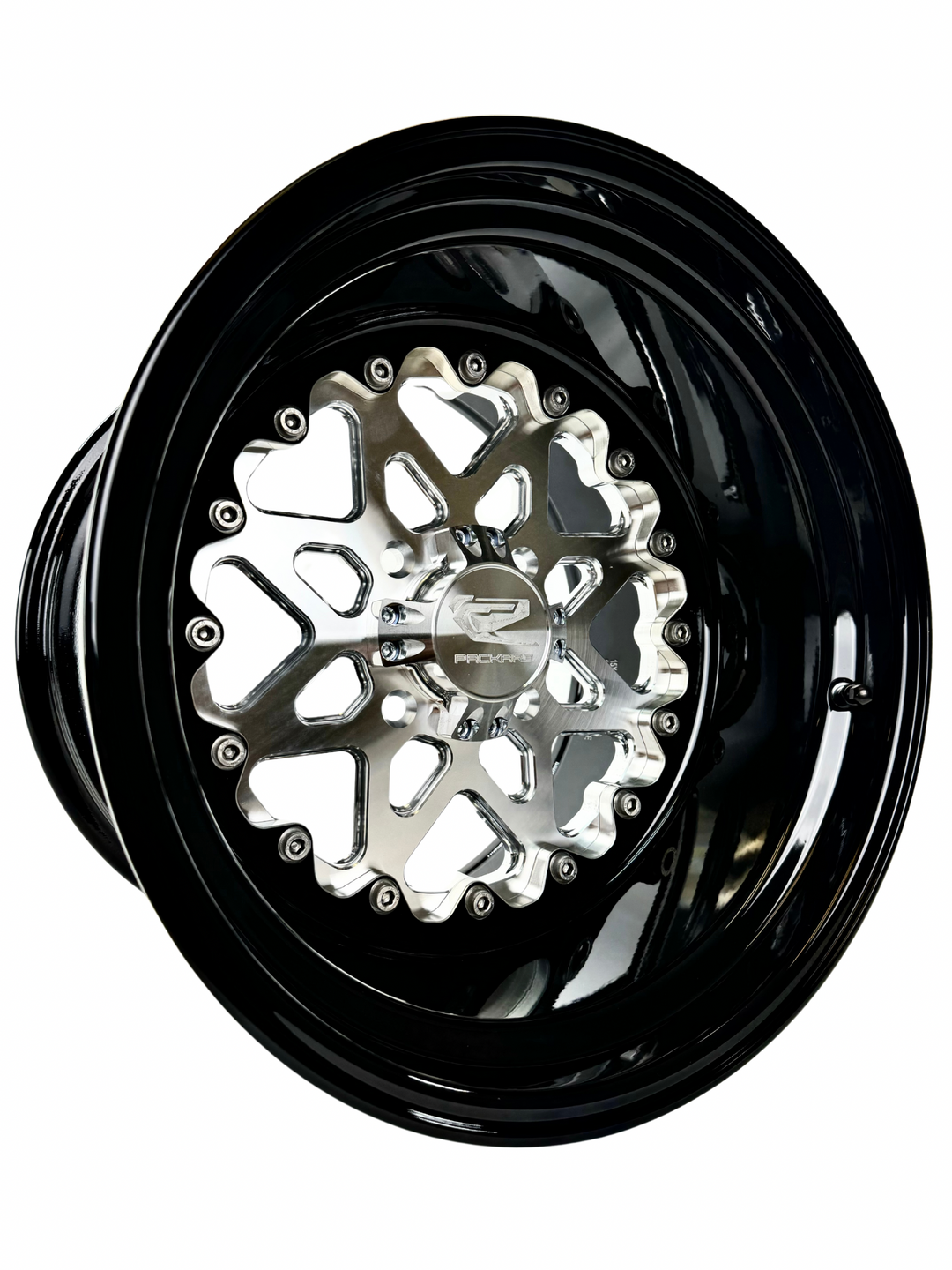 V2 Super Star - FF Forged Silver 4x110 complete UTV wheel