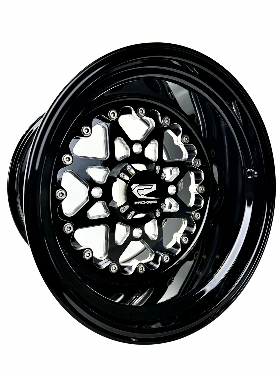 V2 Super Star - FF Forged Gloss Black complete UTV wheel