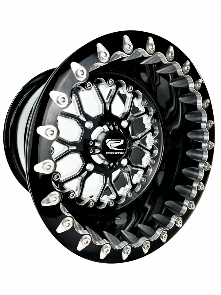 Wishbone - FF Forged Beadlock - Gloss Black complete UTV wheel