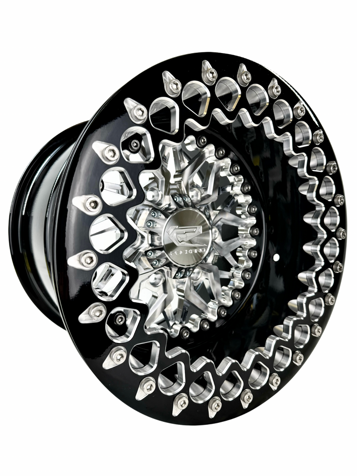 Impact - FF Forged Beadlock - Silver Maverick R 6x139.7 complete UTV wheel