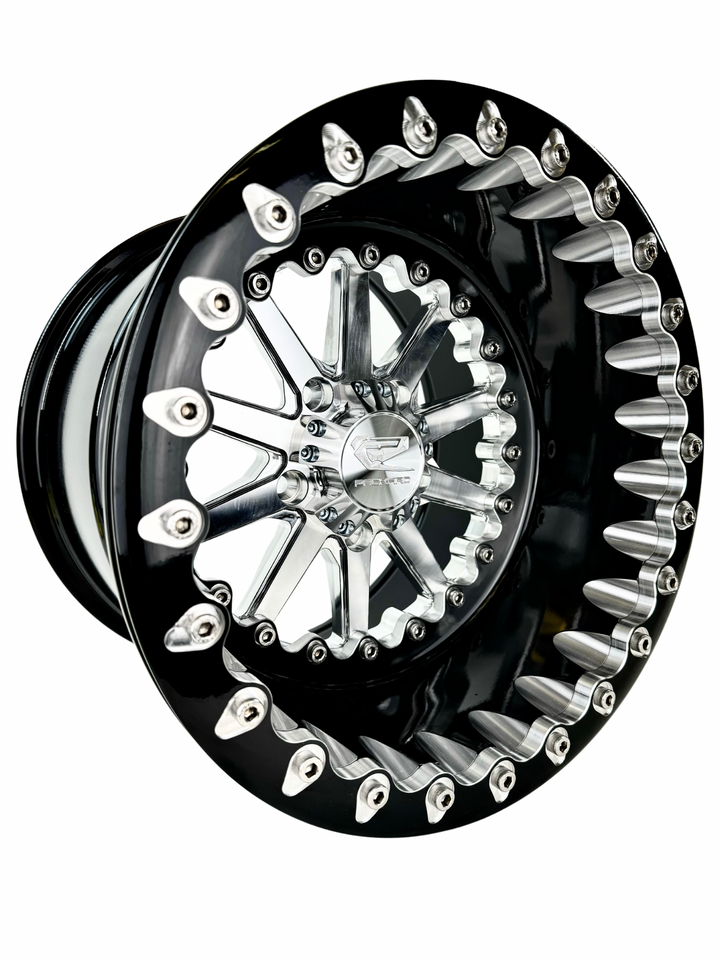 Element - FF Forged Beadlock - Silver RZR Pro R 5x4.5 complete UTV wheel