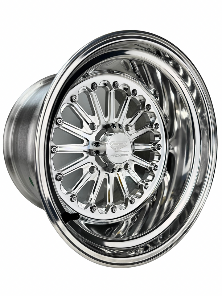 Element - FF Forged Polished - Silver complete UTV wheel