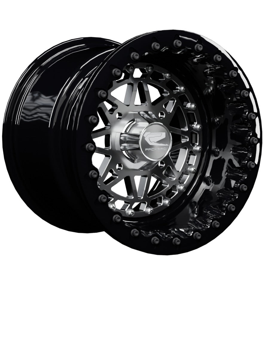 Apollo - FF Forged Beadlock - Silver - 15x11 | 4x136 / Gloss Black V.1 / Spinner cap