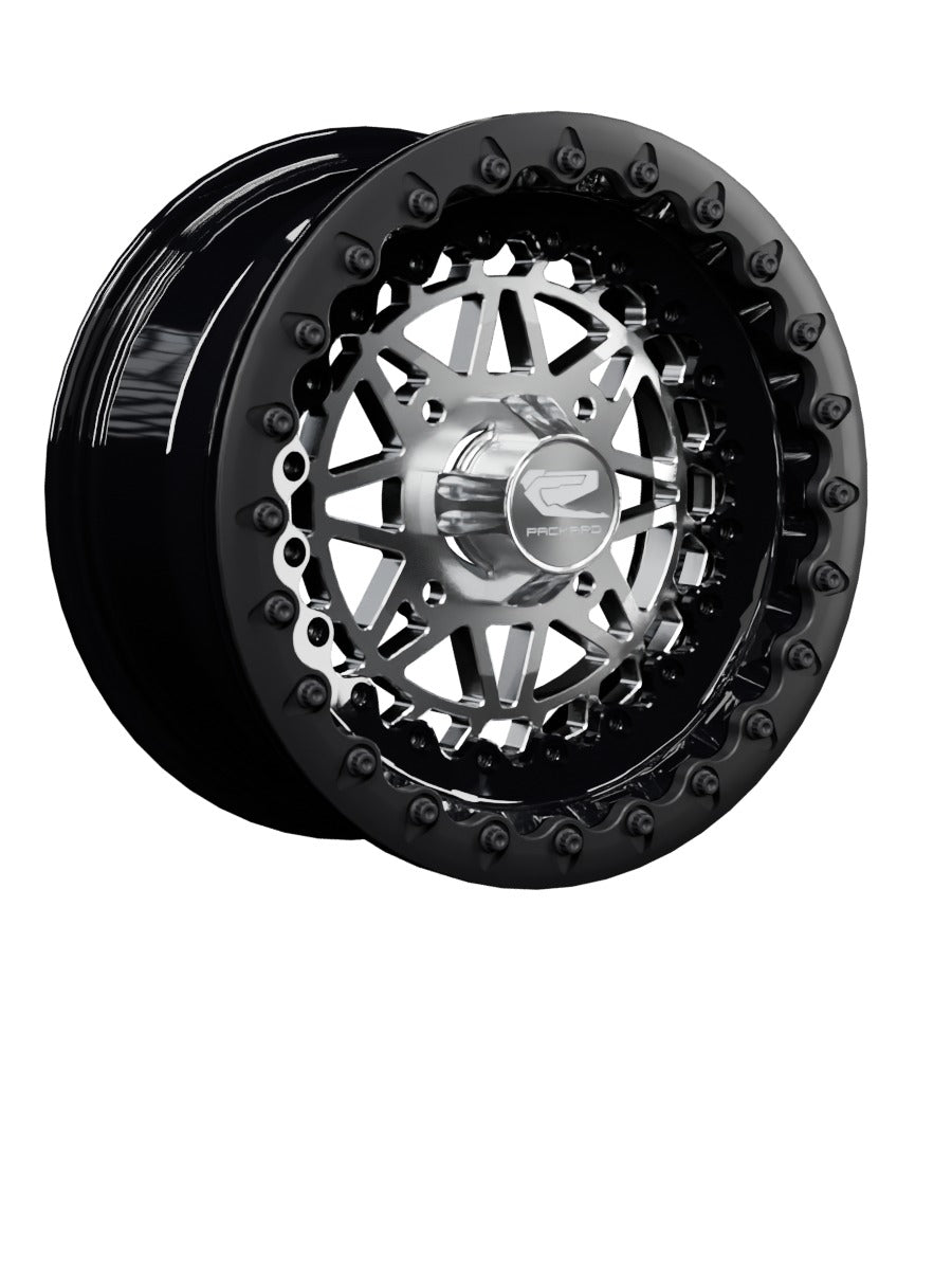 Apollo - FF Forged Beadlock - Silver - 15x7 | 4x136 / Satin Black V.1 / Spinner cap
