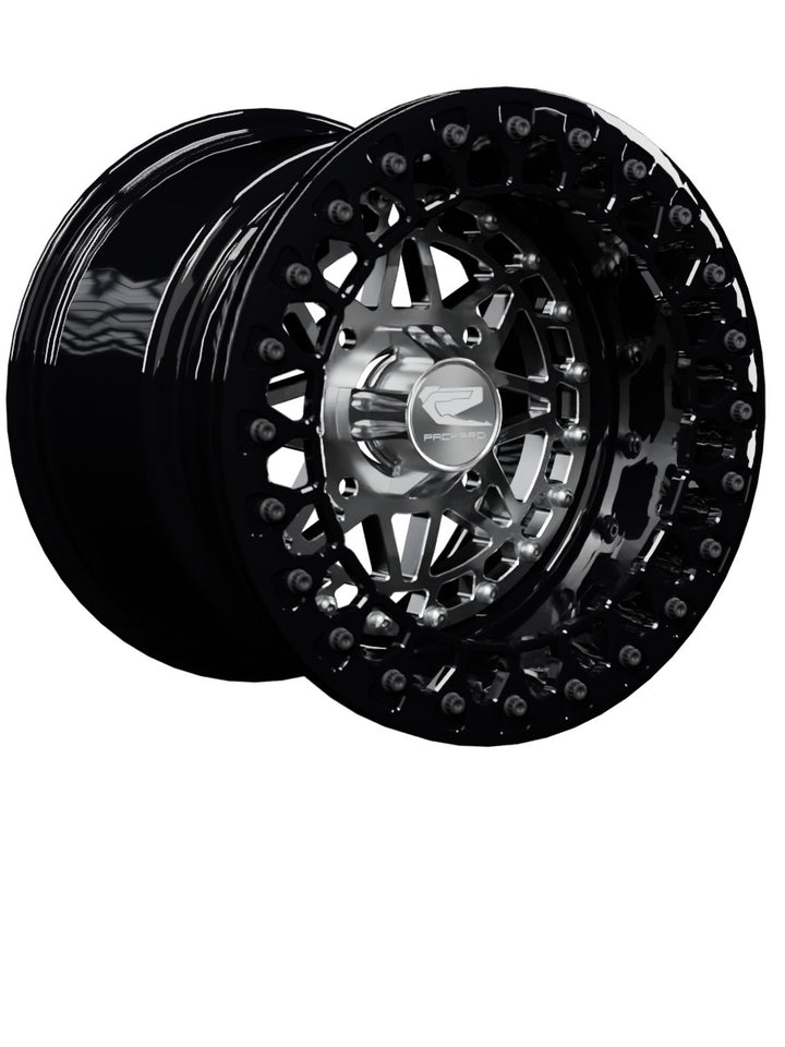 Apollo - FF Forged Beadlock - Silver - 15x11 | 4x136 / Gloss Black V.2 / Spinner cap