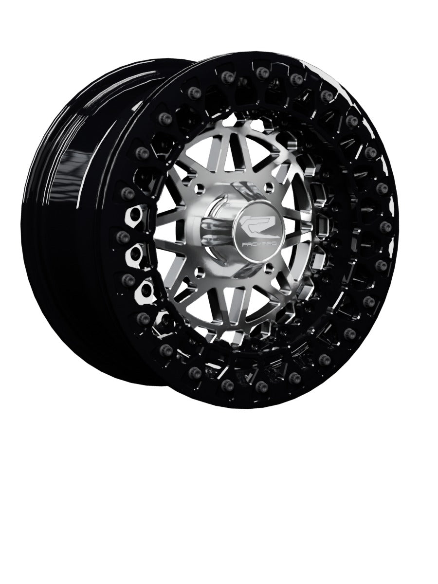Apollo - FF Forged Beadlock - Silver - 15x7 | 4x136 / Gloss Black V.2 / Spinner cap