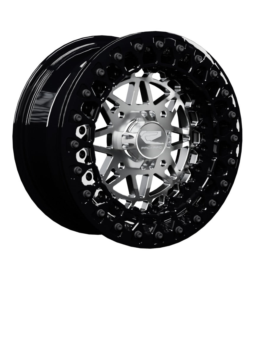 Apollo - FF Forged Beadlock - Silver - 15x7 | 4x136 / Gloss Black V.2