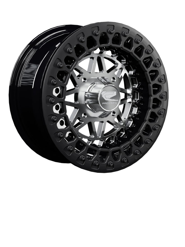 Apollo - FF Forged Beadlock - Silver - 15x7 | 4x136 / Satin Black V.2 / Spinner cap