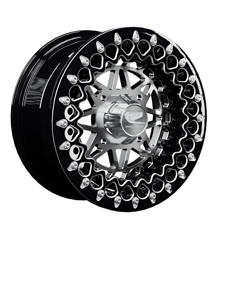 Apollo - FF Forged Beadlock - Silver - 15x7 | 4x136 / Contrast Machined V.3 / Spinner cap