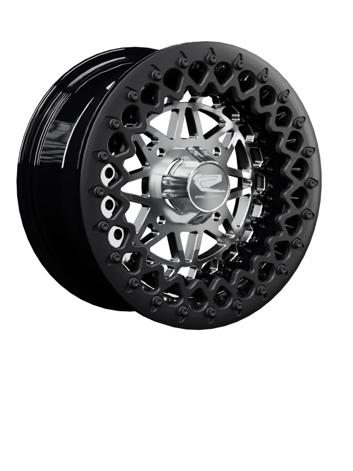 Apollo - FF Forged Beadlock - Silver - 15x7 | 4x136 / Satin Black V.3 / Spinner cap