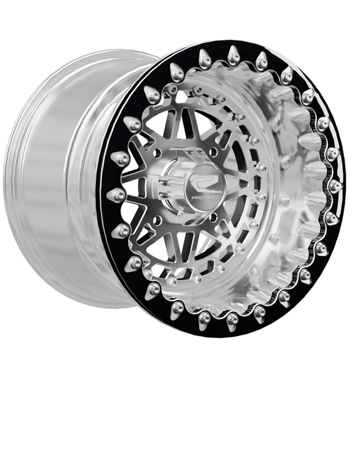 Apollo - FF Forged Polished Beadlock - Silver - 15x11 | 4x136 / Contrast Machined V.1 / Spinner cap
