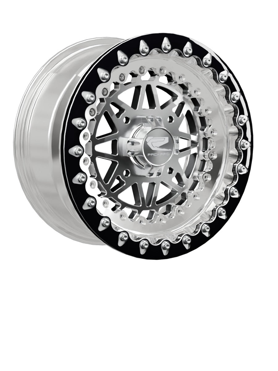 Apollo - FF Forged Polished Beadlock - Silver - 15x7 | 4x136 / Contrast Machined V.1