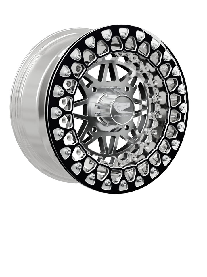 Apollo - FF Forged Polished Beadlock - Silver - 15x7 | 4x136 / Contrast Machined V.2 / Spinner cap