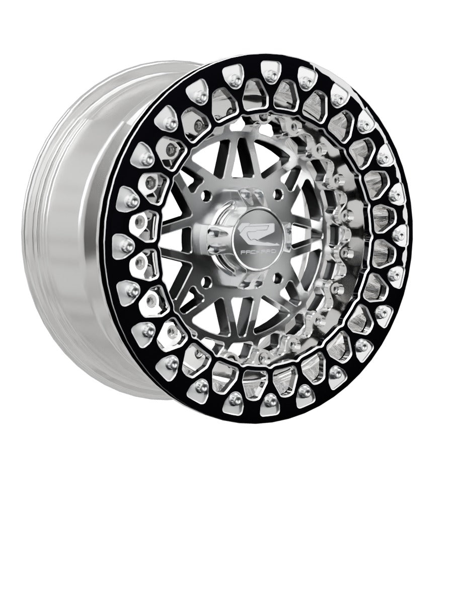 Apollo - FF Forged Polished Beadlock - Silver - 15x7 | 4x136 / Contrast Machined V.2