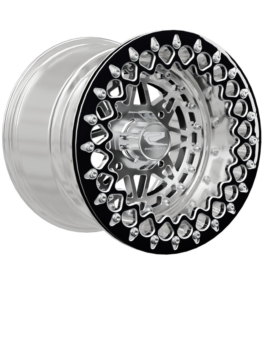 Apollo - FF Forged Polished Beadlock - Silver - 15x11 | 4x136 / Contrast Machined V.3 / Spinner cap