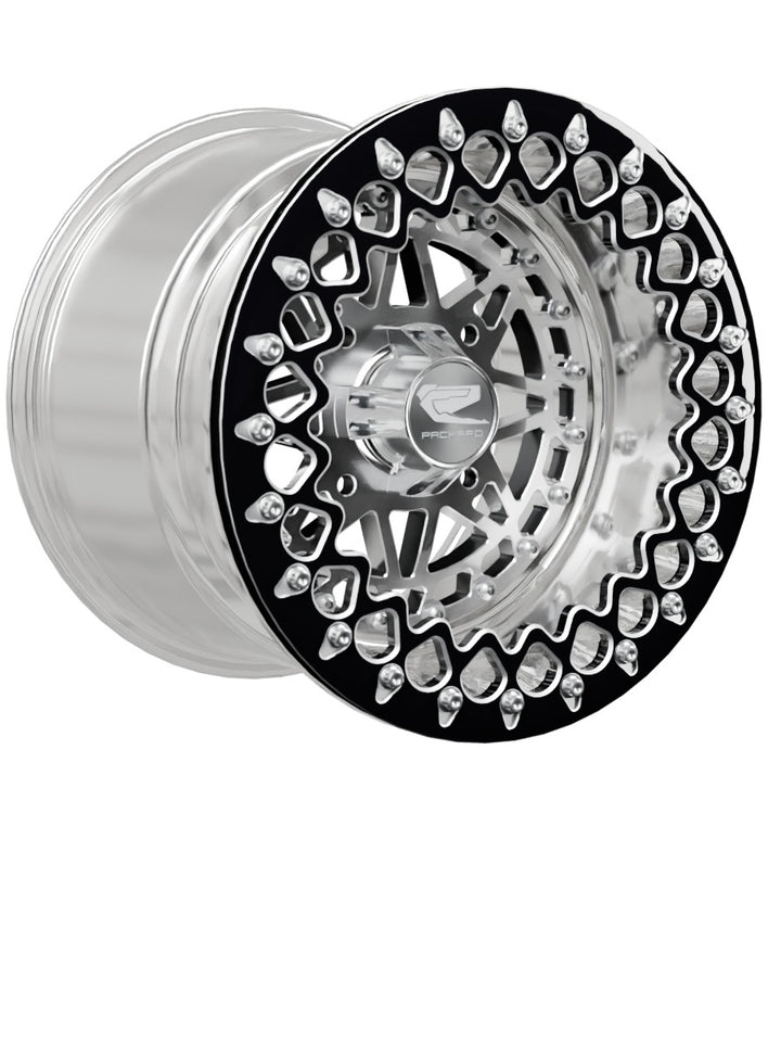 Apollo - FF Forged Polished Beadlock - Silver - 15x11 | 4x136 / Contrast Machined V.3 / Spinner cap