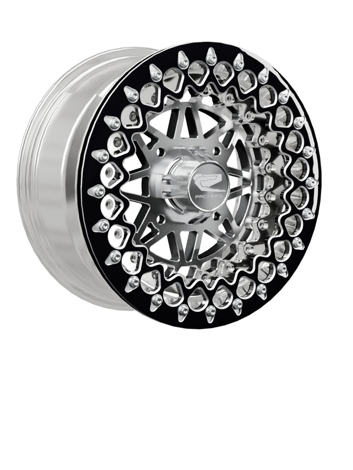 Apollo - FF Forged Polished Beadlock - Silver - 15x7 | 4x136 / Contrast Machined V.3 / Spinner cap