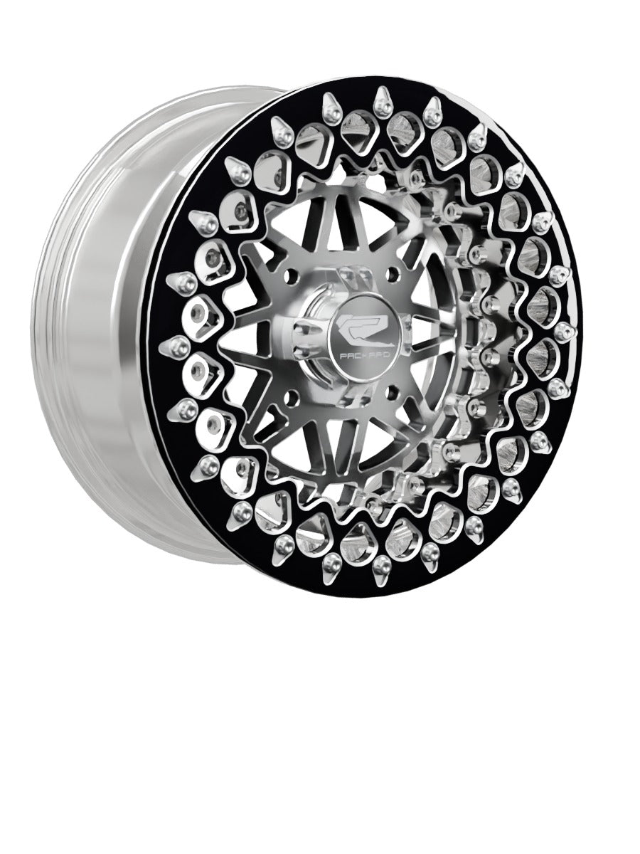 Apollo - FF Forged Polished Beadlock - Silver - 15x7 | 4x136 / Contrast Machined V.3