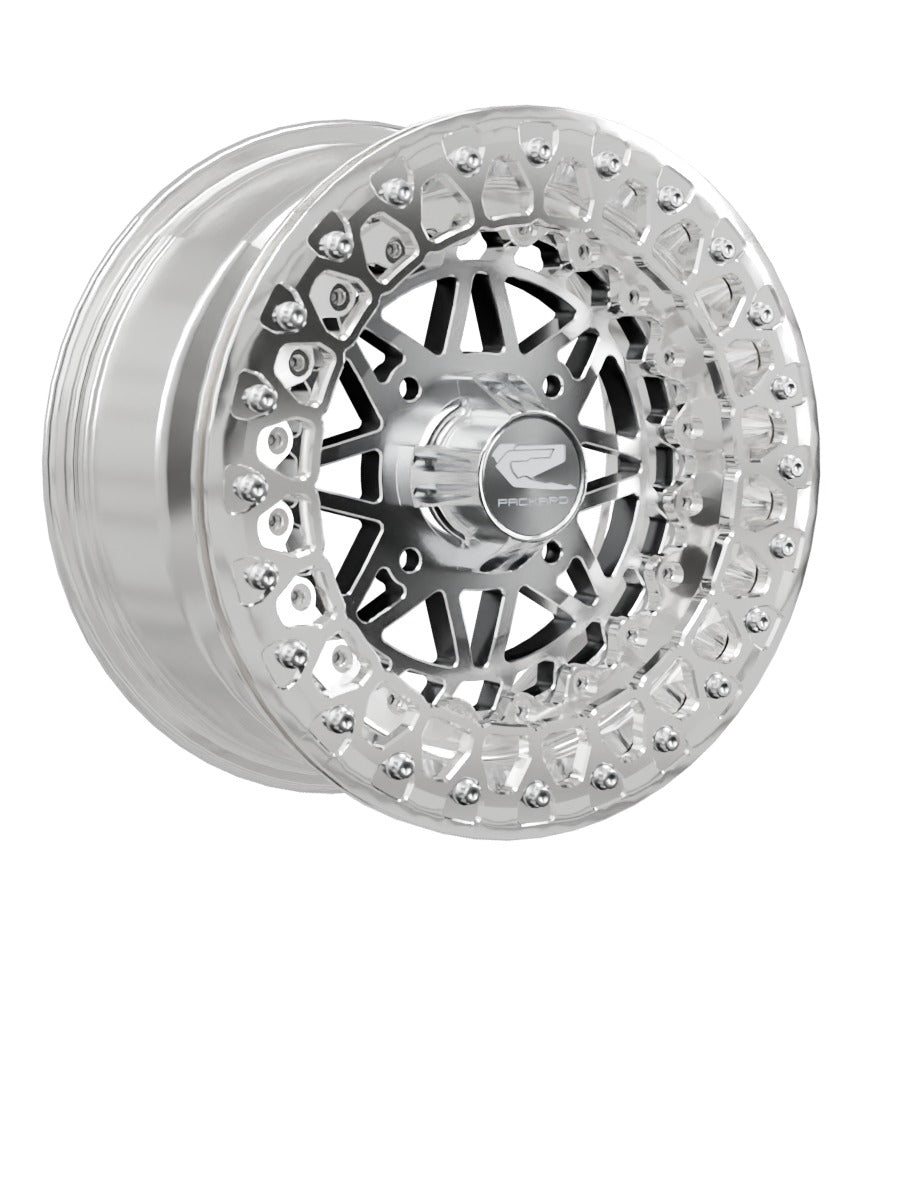 Apollo - FF Forged Polished Beadlock - Silver - 15x7 | 4x136 / Polished V.2 / Spinner cap
