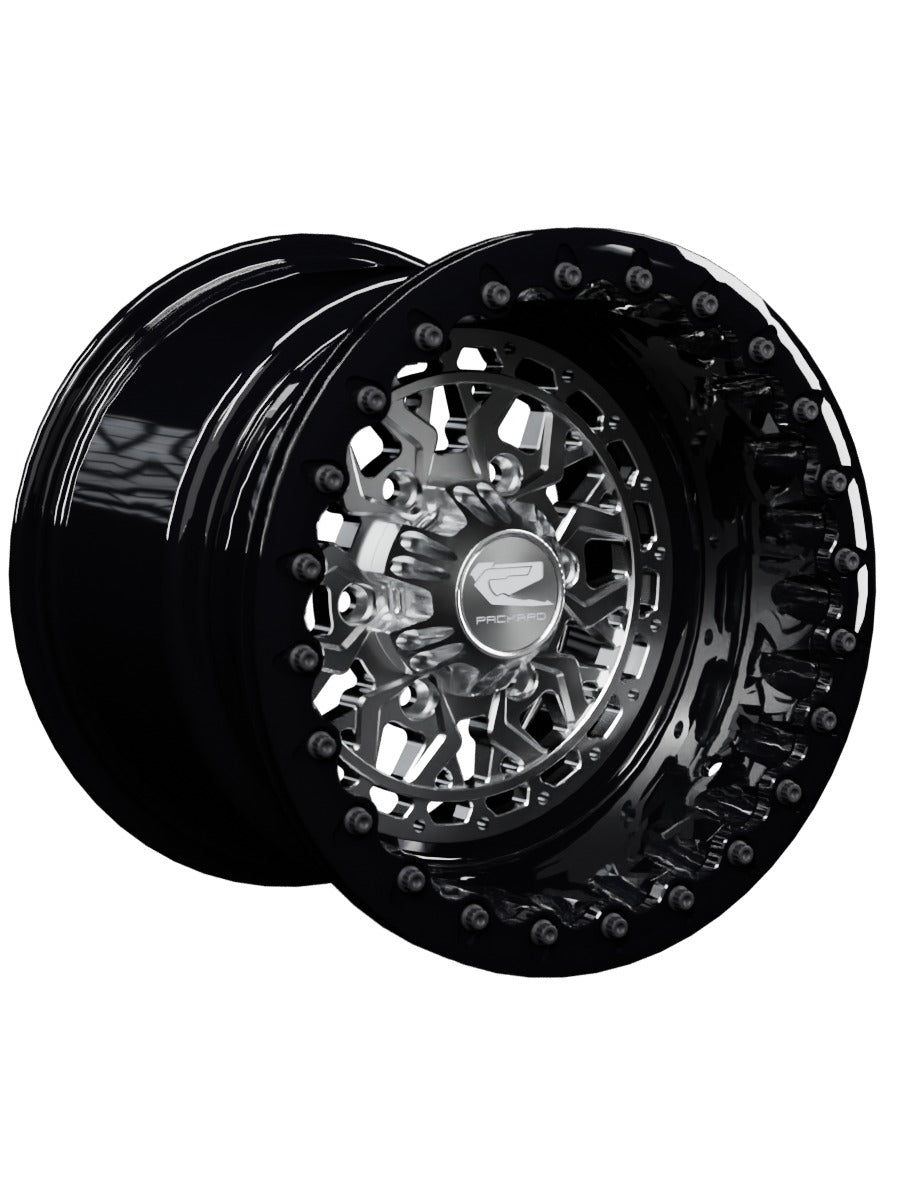 Apollo - FF Forged Beadlock - Silver Maverick R 6x139.7 - 15x11 | 6X139.7 / Gloss Black V.1 / Spinner cap