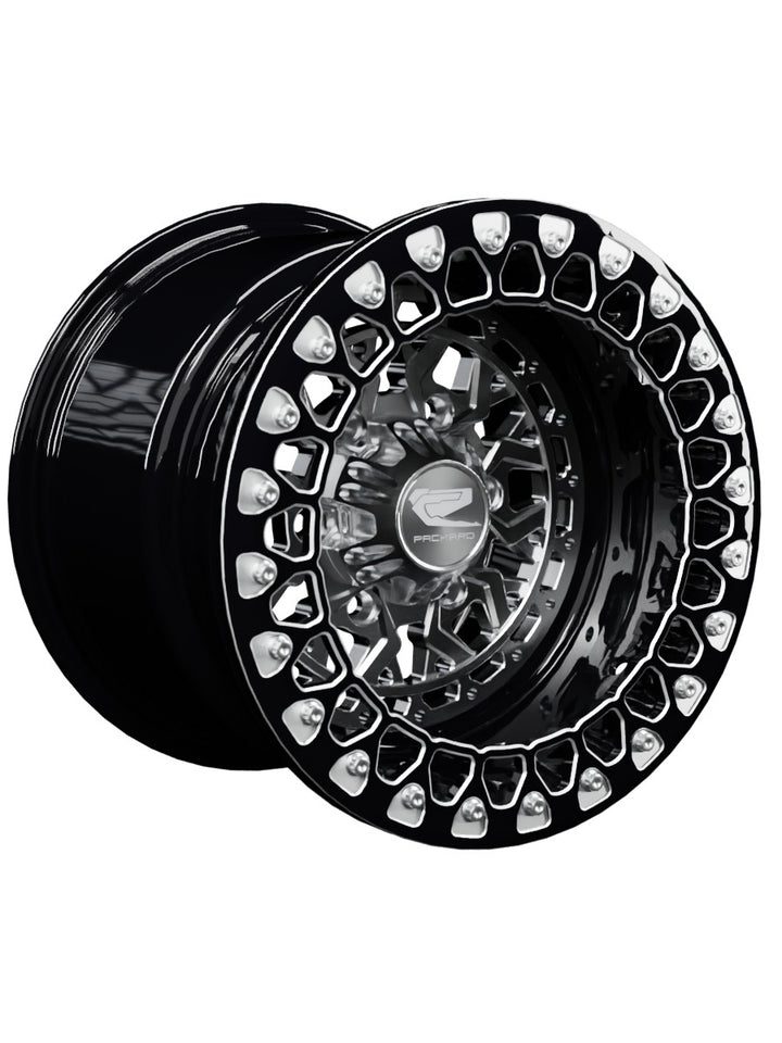 Apollo - FF Forged Beadlock - Silver Maverick R 6x139.7 - 15x11 | 6X139.7 / Contrast Machined V.2 / Spinner cap