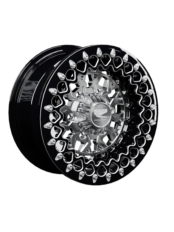 Apollo - FF Forged Beadlock - Silver Maverick R 6x139.7 - 15x7 | 6X139.7 / Contrast Machined V.3 / Spinner cap