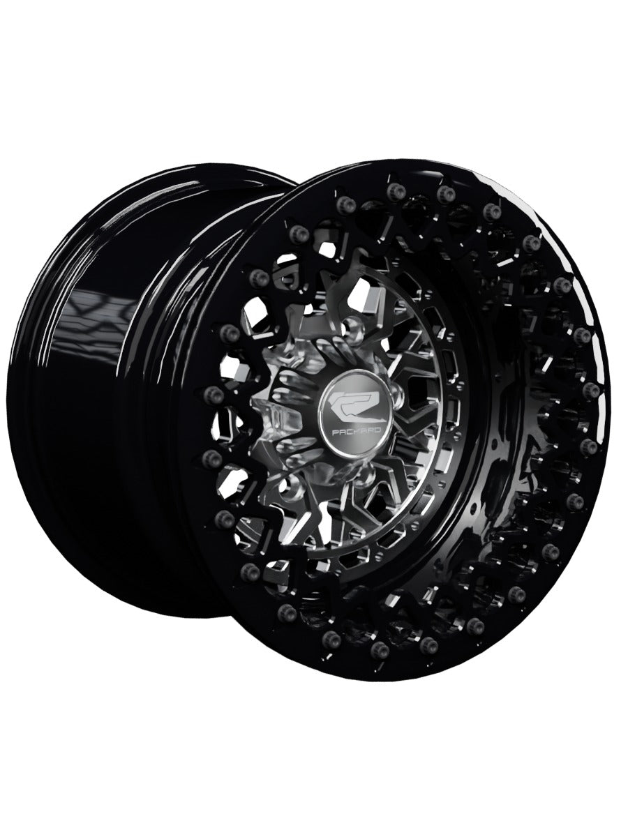 Apollo - FF Forged Beadlock - Silver Maverick R 6x139.7 - 15x11 | 6X139.7 / Gloss Black V.3 / Spinner cap