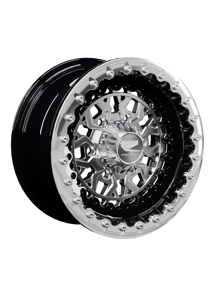 Apollo - FF Forged Beadlock - Silver Maverick R 6x139.7 - 15x7 | 6X139.7 / Polished V.1 / Spinner cap