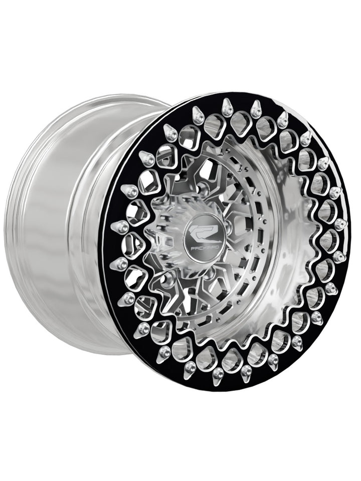 Apollo - FF Forged Polished Beadlock - Silver Maverick R 6x139.7 - 15x11 | 6X139.7 / Contrast Machined V.3 / Yes