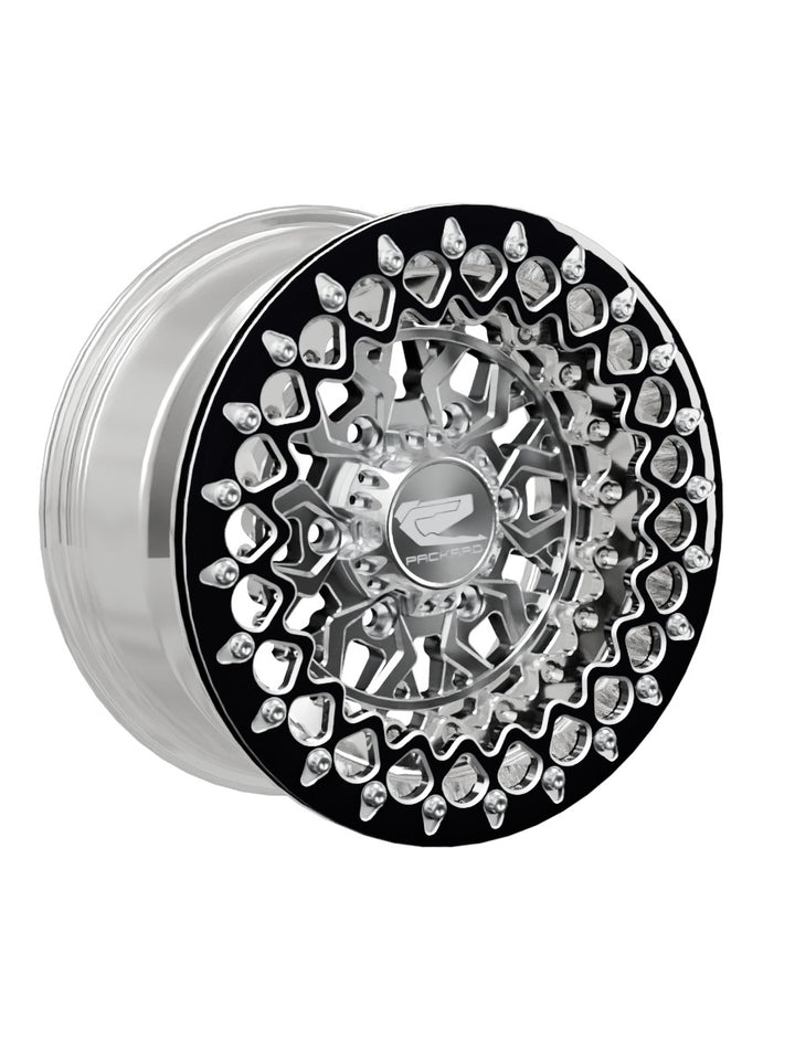 Apollo - FF Forged Polished Beadlock - Silver Maverick R 6x139.7 - 15x7 | 6X139.7 / Contrast Machined V.3 / No