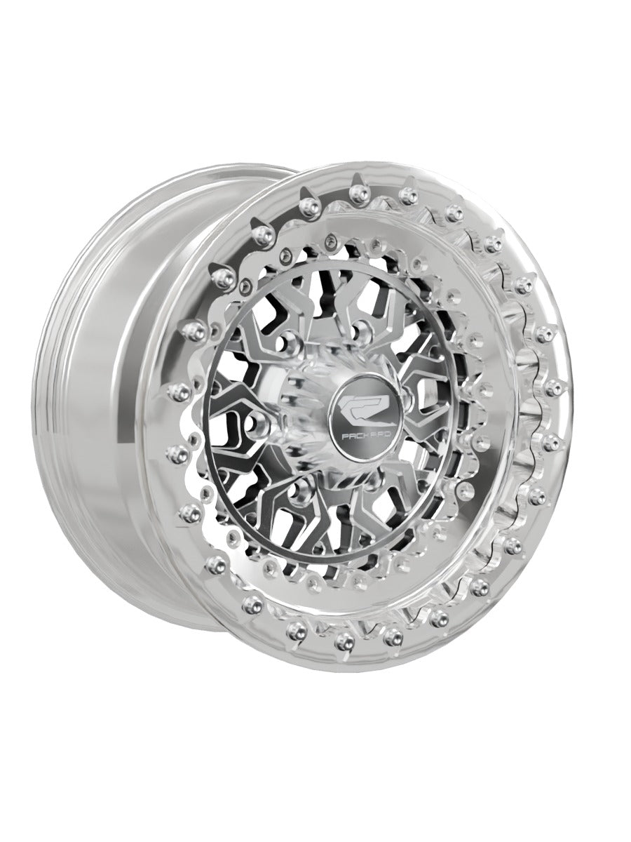 Apollo - FF Forged Polished Beadlock - Silver Maverick R 6x139.7 - 15x7 | 6X139.7 / Polished V.1 / Yes
