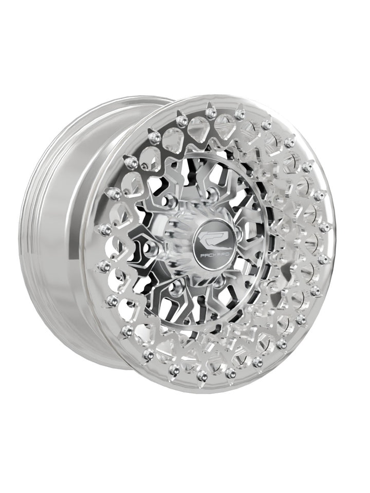Apollo - FF Forged Polished Beadlock - Silver Maverick R 6x139.7 - 15x7 | 6X139.7 / Polished V.3 / Yes