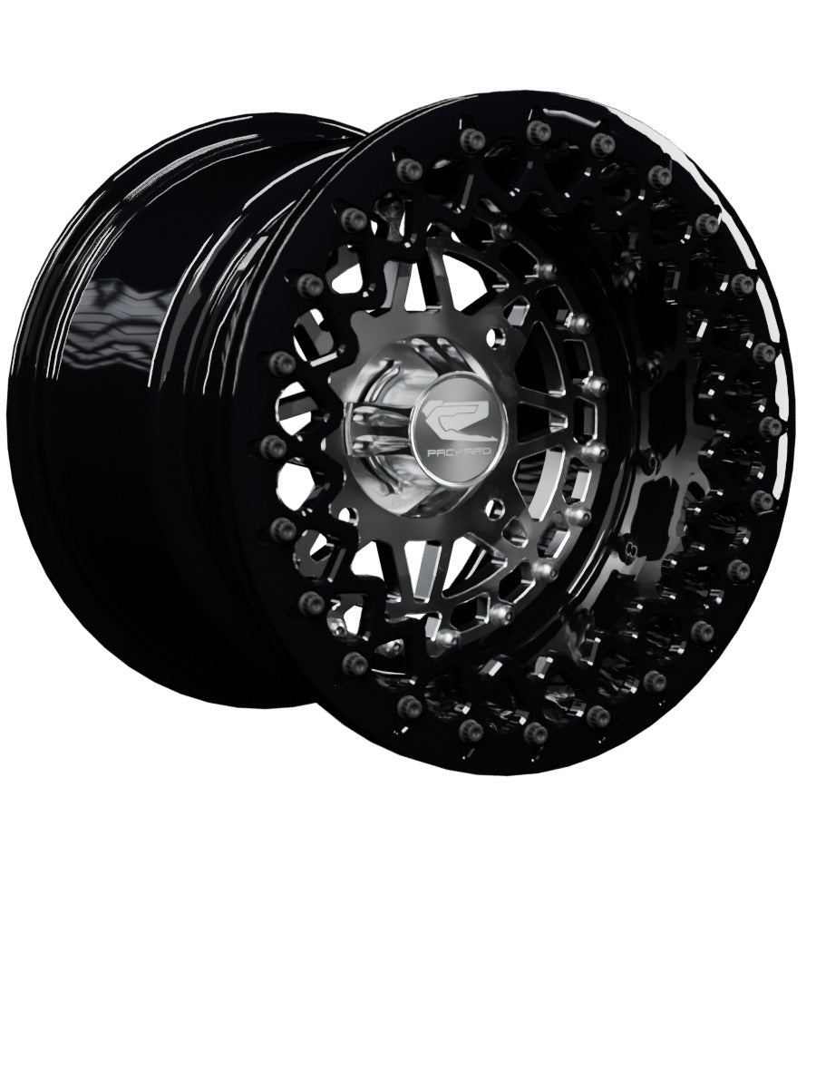 Apollo - FF Forged Beadlock - Silver - 15x11 | 4x156 / Gloss Black V.3 / Spinner cap