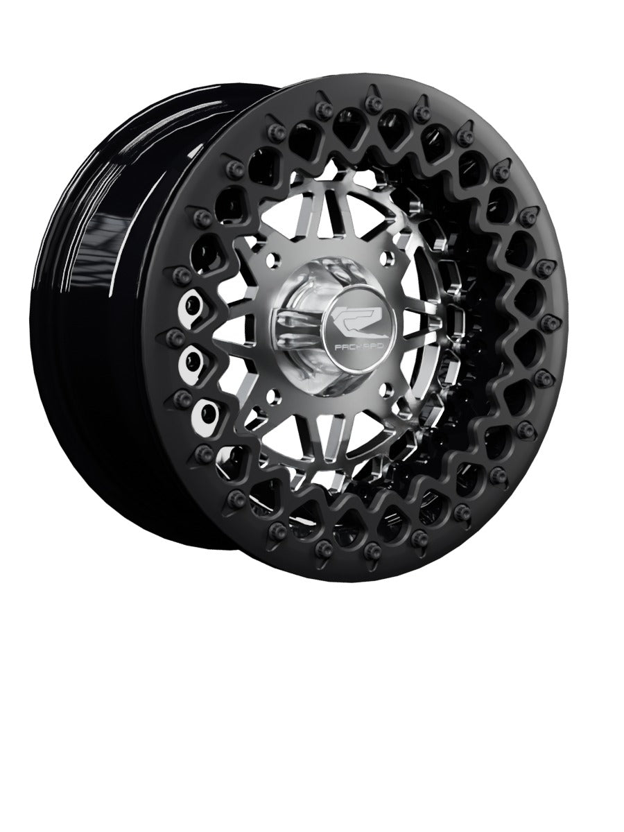 Apollo - FF Forged Beadlock - Silver - 15x7 | 4x156 / Satin Black V.3 / Spinner cap