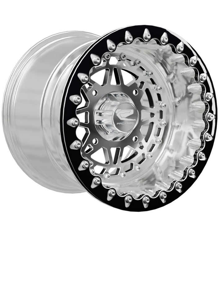 Apollo - FF Forged Polished Beadlock - Silver - 15x11 | 4x156 / Contrast Machined V.1 / Spinner cap