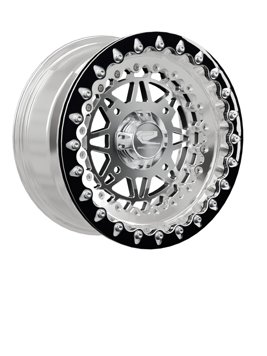 Apollo - FF Forged Polished Beadlock - Silver - 15x7 | 4x156 / Contrast Machined V.1