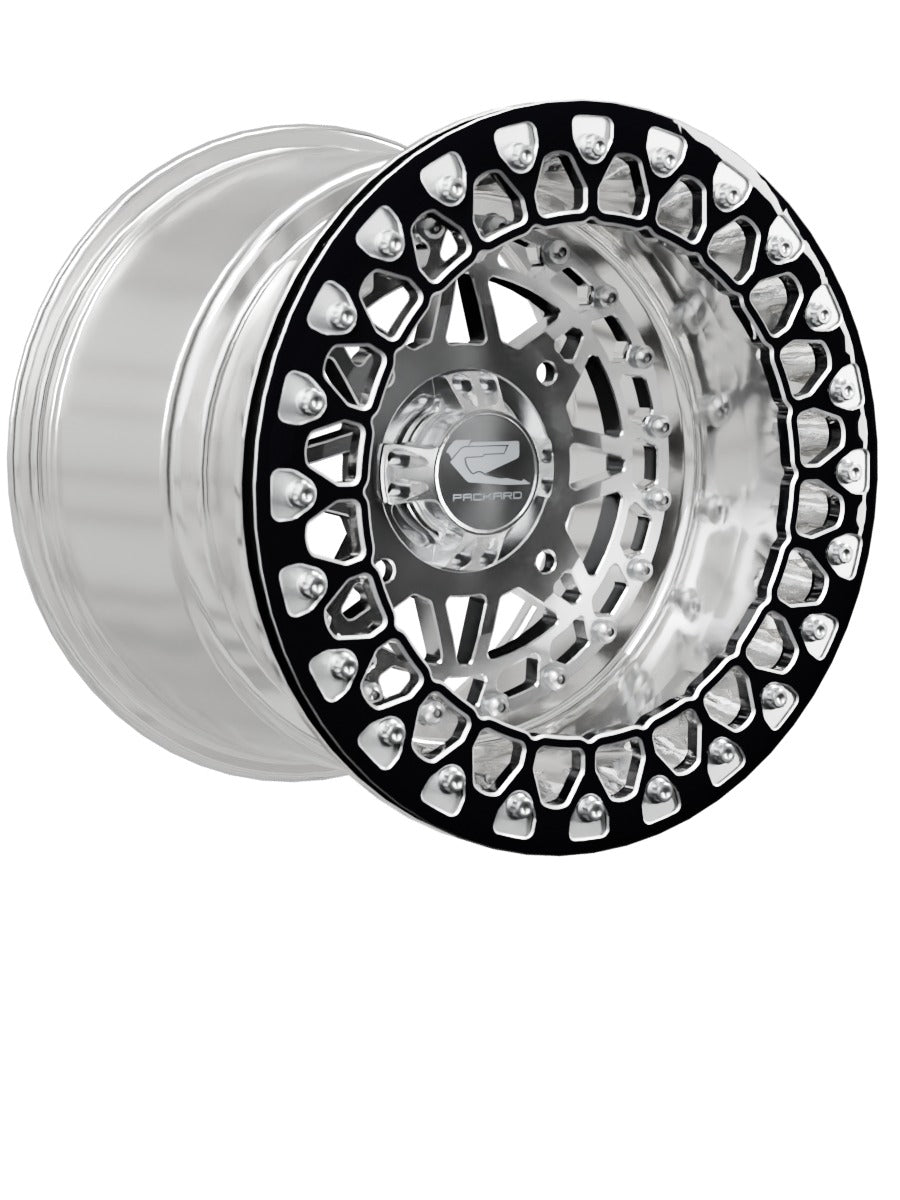 Apollo - FF Forged Polished Beadlock - Silver - 15x11 | 4x156 / Contrast Machined V.2