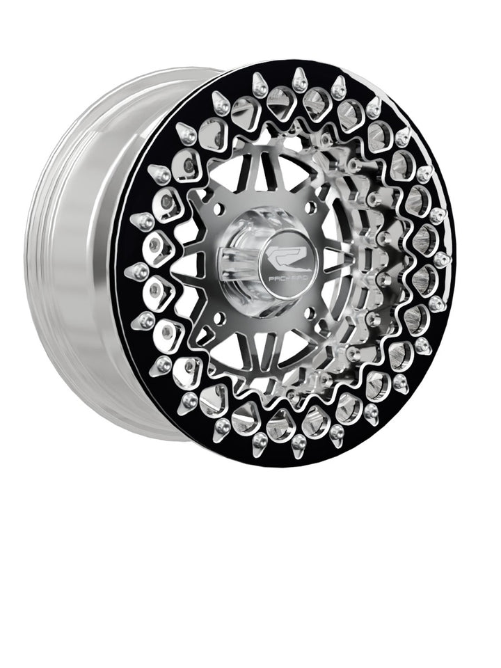 Apollo - FF Forged Polished Beadlock - Silver - 15x7 | 4x156 / Contrast Machined V.3 / Spinner cap